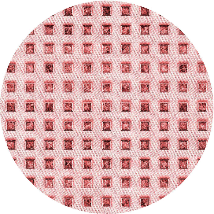 Square Patterned Red Rug, pat3371rd