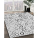 Patterned Platinum Gray Rug in Family Room, pat3372gry