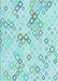 Patterned Light Aquamarine Green Rug, pat3372lblu