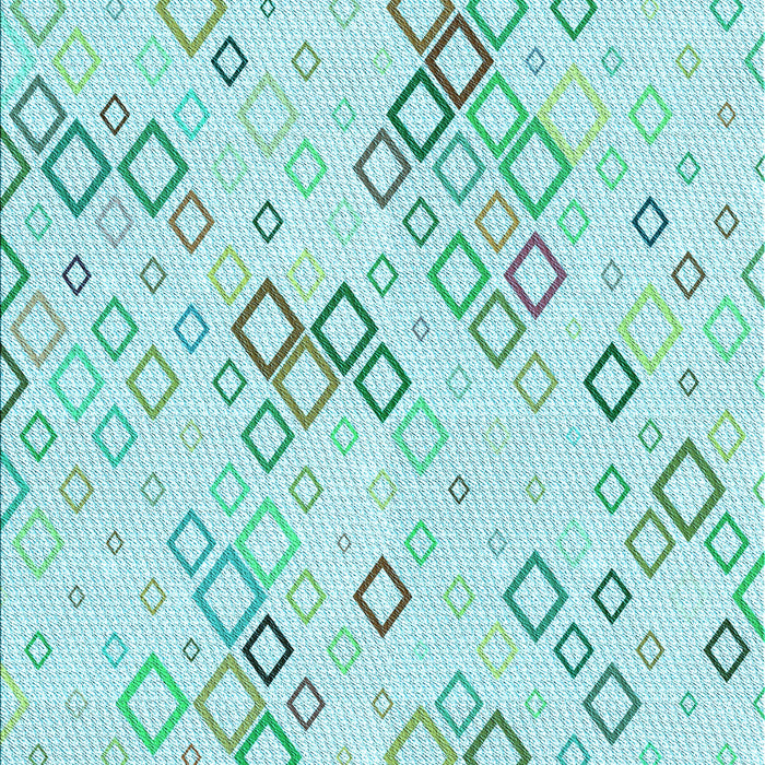 Patterned Light Aquamarine Green Rug, pat3372lblu