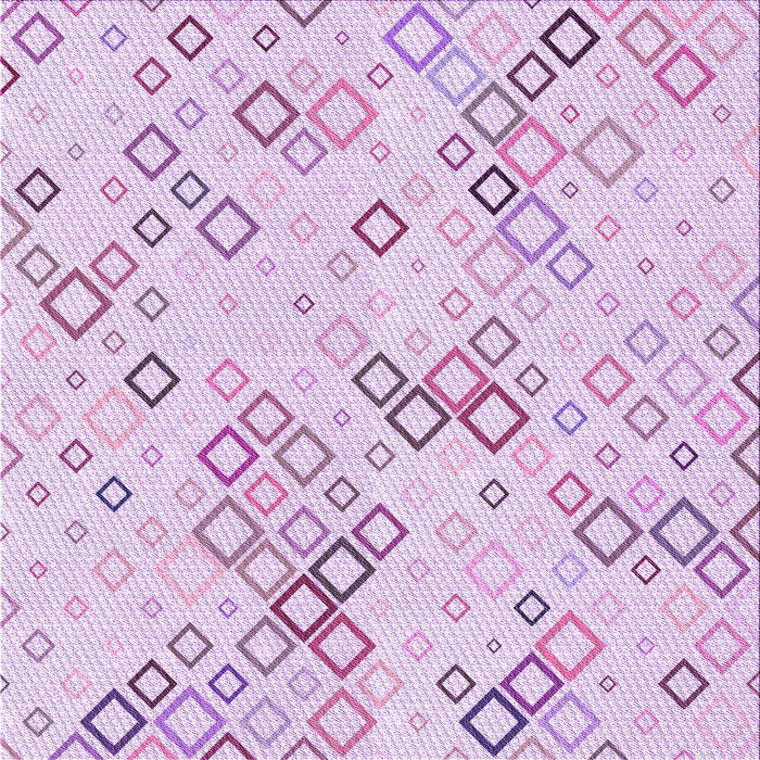 Round Patterned Orchid Purple Rug, pat3372pur