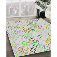 Patterned Sage Green Novelty Rug, pat3372