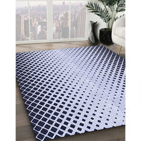 Patterned Lavender Blue Rug, pat3373blu