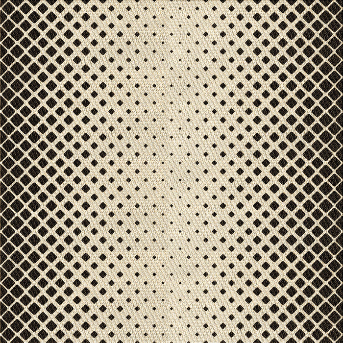 Round Machine Washable Transitional Vanilla Gold Rug, wshpat3373brn