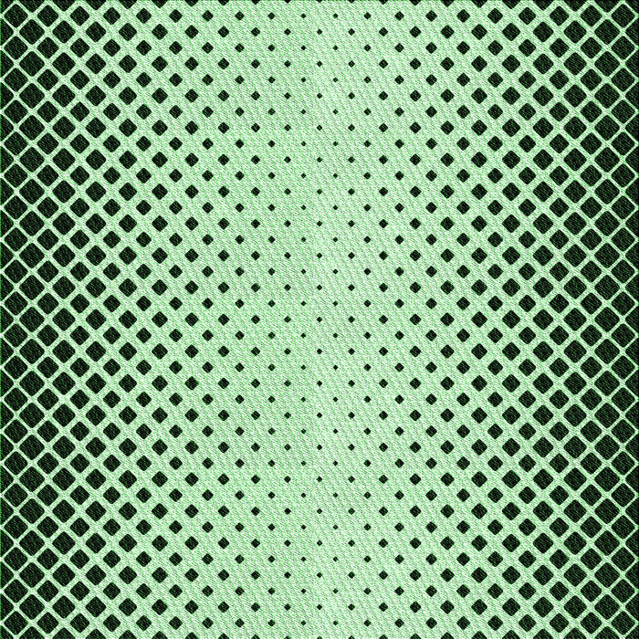 Round Patterned Medium Forest Green Rug, pat3373grn