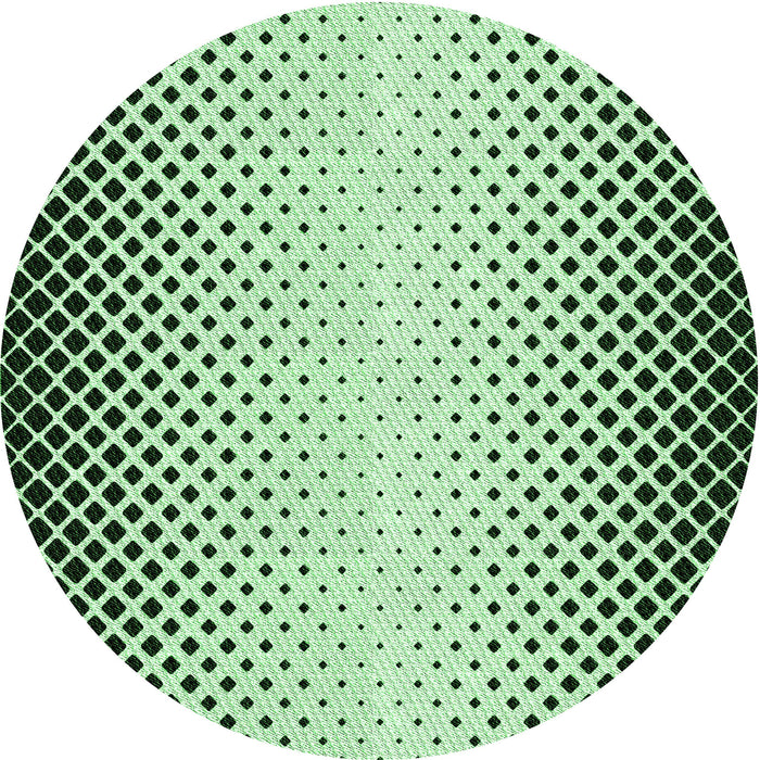 Square Patterned Medium Forest Green Rug, pat3373grn