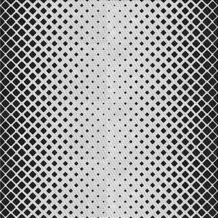 Round Machine Washable Transitional Platinum Gray Rug, wshpat3373gry