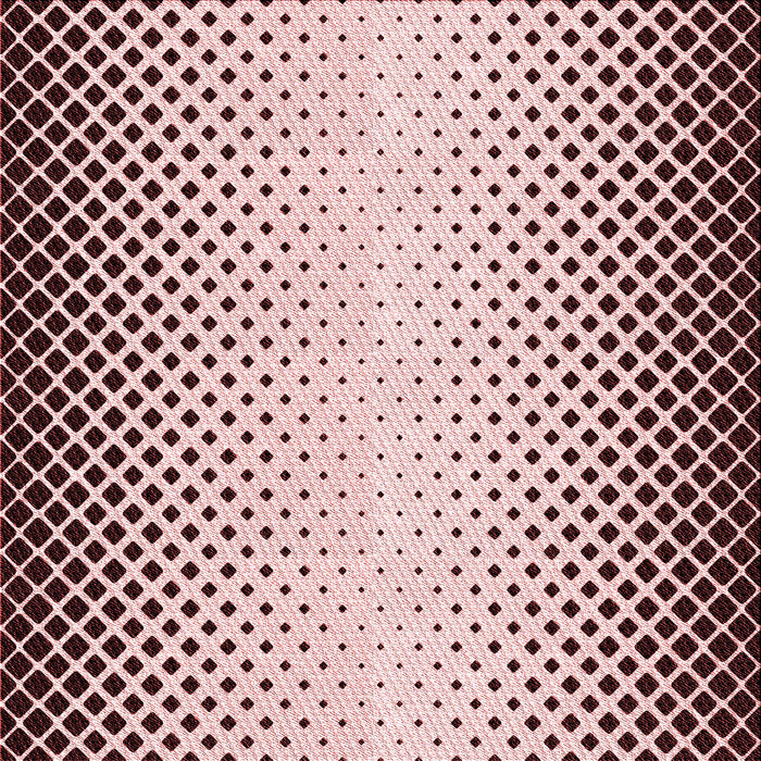 Round Patterned Brown Red Rug, pat3373rd