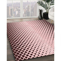 Patterned Brown Red Rug, pat3373rd