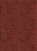 Patterned Dark Red Rug, pat3374brn