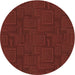 Square Machine Washable Transitional Dark Red Rug in a Living Room, wshpat3374brn