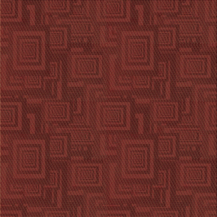 Round Patterned Dark Red Rug, pat3374brn