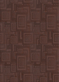 Machine Washable Transitional Coffee Brown Rug, wshpat3374lblu