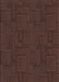 Machine Washable Transitional Coffee Brown Rug, wshpat3374lblu