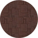 Square Patterned Coffee Brown Rug, pat3374lblu