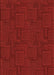 Patterned Cranberry Red Rug, pat3374org
