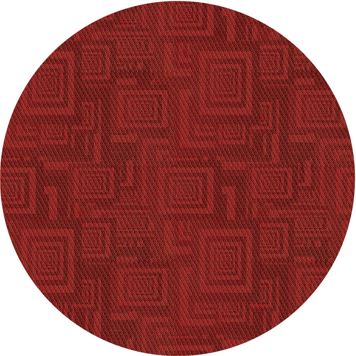 Square Machine Washable Transitional Cranberry Red Rug in a Living Room, wshpat3374org