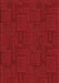 Machine Washable Transitional Tomato Red Rug, wshpat3374rd