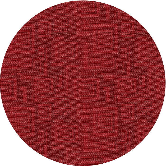 Square Machine Washable Transitional Tomato Red Rug in a Living Room, wshpat3374rd