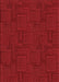 Patterned Tomato Red Rug, pat3374rd