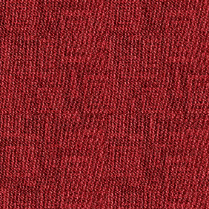 Patterned Tomato Red Rug, pat3374rd