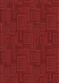 Machine Washable Transitional Fire Red Rug, wshpat3374