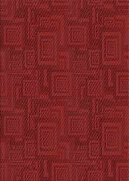 Machine Washable Transitional Fire Red Rug, wshpat3374