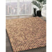 Machine Washable Transitional Mahogany Brown Rug in a Family Room, wshpat3375brn