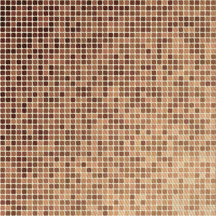 Round Machine Washable Transitional Mahogany Brown Rug, wshpat3375brn