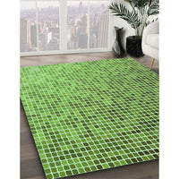 Patterned Pastel Green Rug, pat3375grn