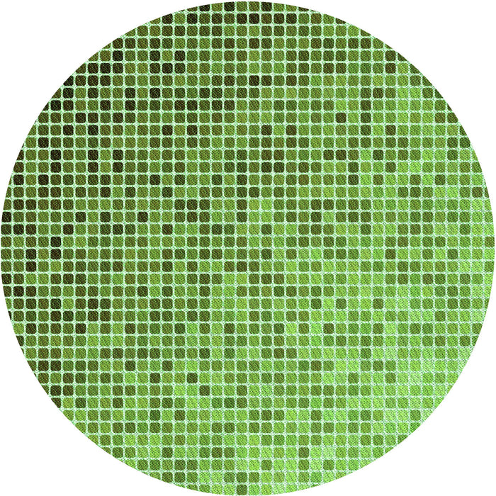 Square Patterned Pastel Green Rug, pat3375grn