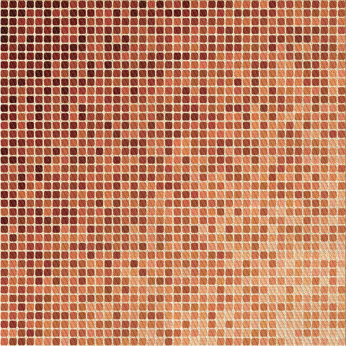 Round Patterned Red Rug, pat3375org