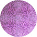 Square Patterned Magenta Pink Rug, pat3375pur