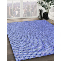 Patterned Ocean Blue Rug, pat3376blu