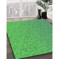 Patterned Green Rug, pat3376grn