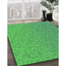 Patterned Green Rug in Family Room, pat3376grn
