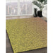 Patterned Yellow Orange Rug in Family Room, pat3376org