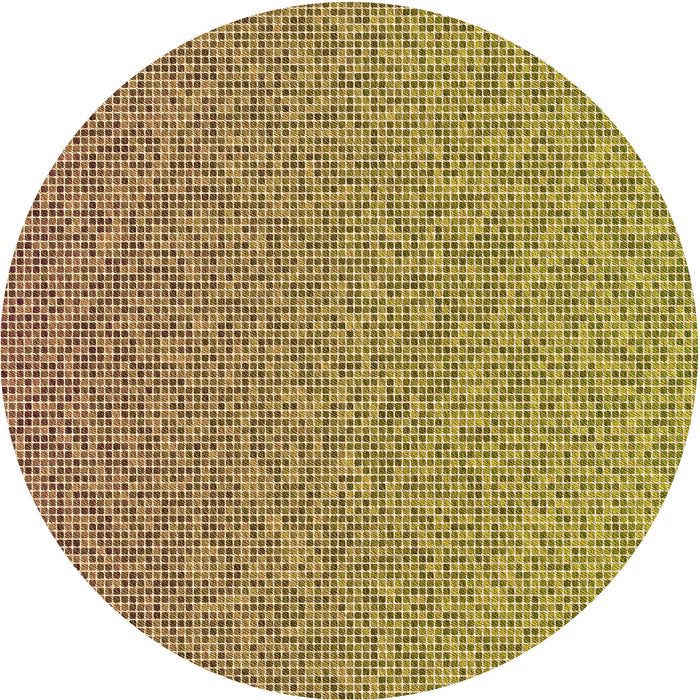 Square Patterned Yellow Orange Rug, pat3376org