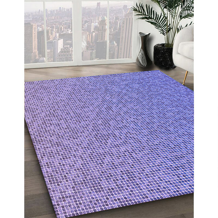 Patterned Mauve Purple Rug in Family Room, pat3376pur