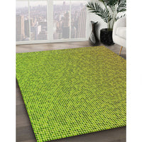 Patterned Green Rug, pat3376yw