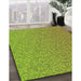 Machine Washable Transitional Green Rug in a Family Room, wshpat3376yw