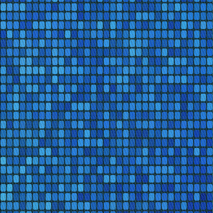 Patterned Neon Blue Rug, pat3377lblu