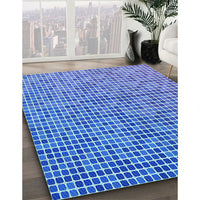 Patterned Sky Blue Rug, pat3378lblu