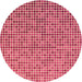 Square Patterned Light Salmon Rose Pink Rug, pat3378org