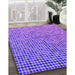 Machine Washable Transitional Neon Purple Rug in a Family Room, wshpat3378pur