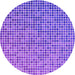 Square Patterned Neon Purple Rug, pat3378pur