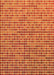 Machine Washable Transitional Orange Rug, wshpat3378yw