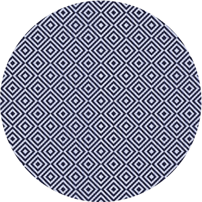 Square Patterned Night Blue Rug, pat3379blu