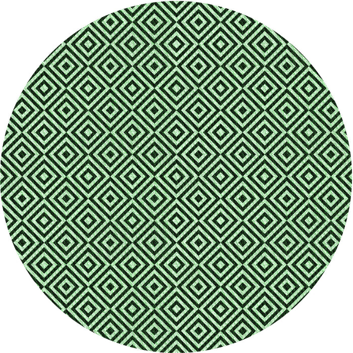 Square Patterned Light Green Rug, pat3379grn