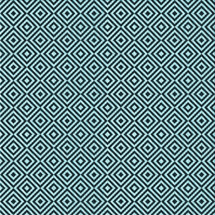 Round Patterned Blue Rug, pat3379lblu